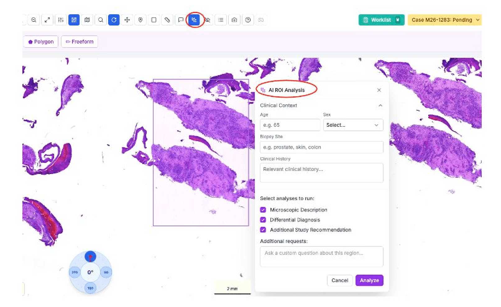 Just-in-Time AI Analysis